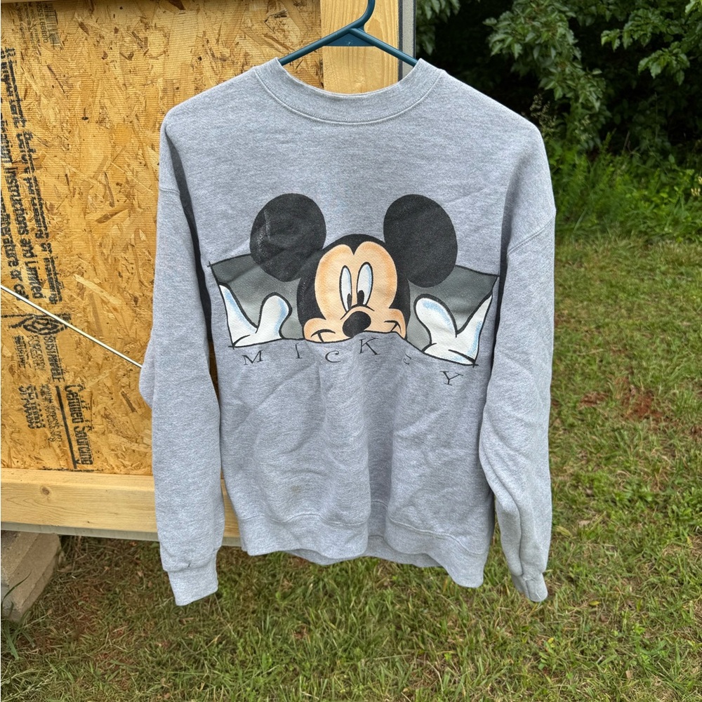 Gray Mickey Mouse Sweater
